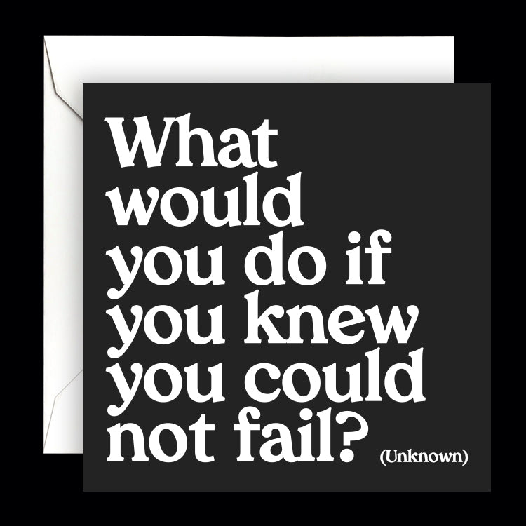 "what would you do" card