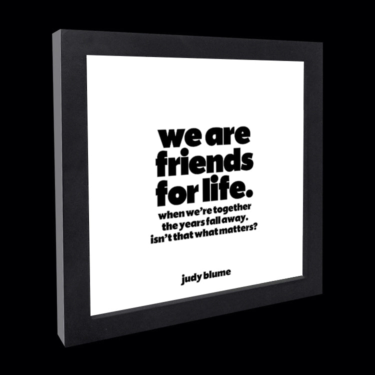 "we are friends for life" card