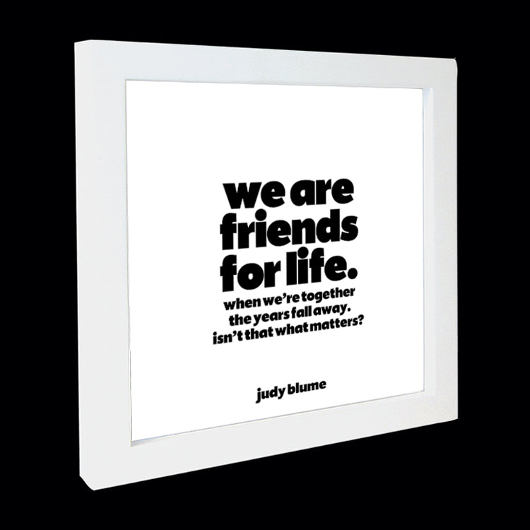 "we are friends for life" card