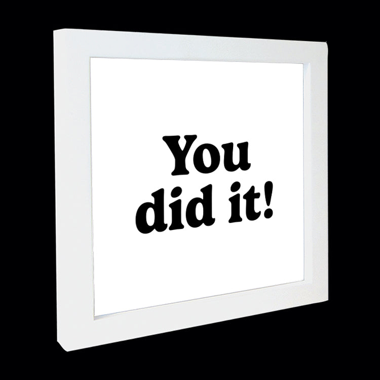 "you did it!" card