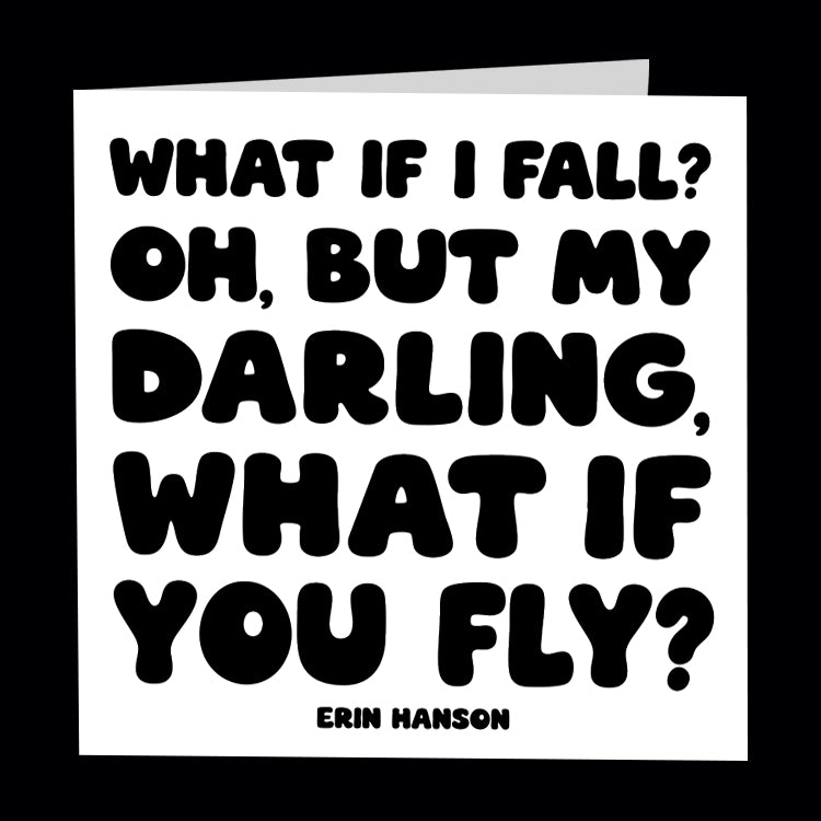 "what if i fall" card