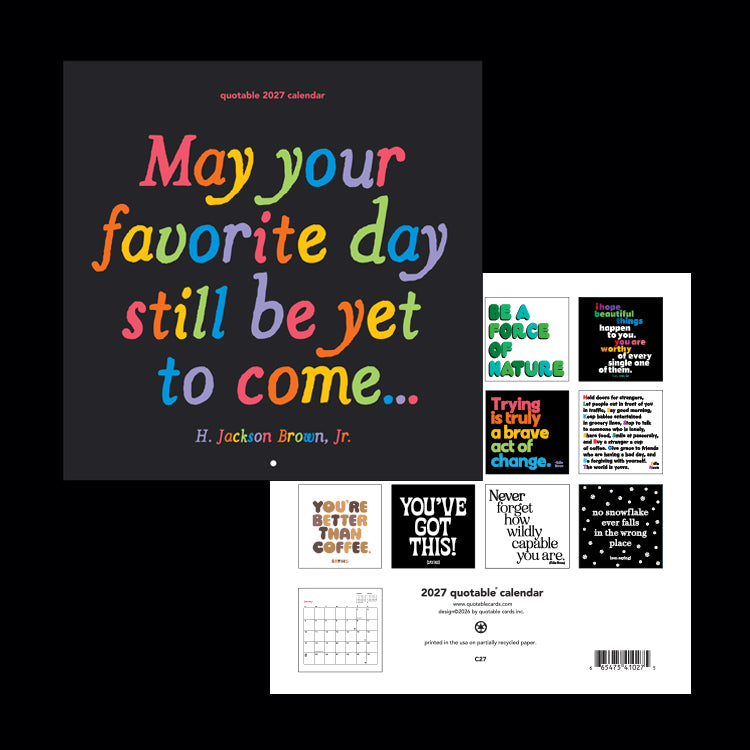 2027 quotable calendar