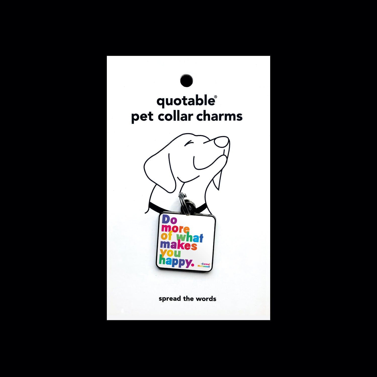 "do more" pet collar charm