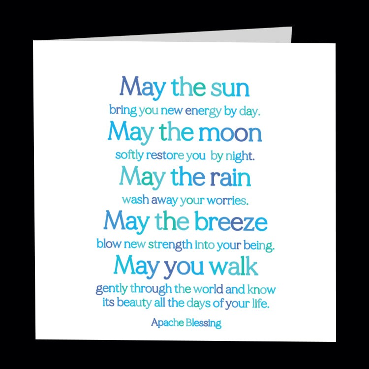 "may the sun" card