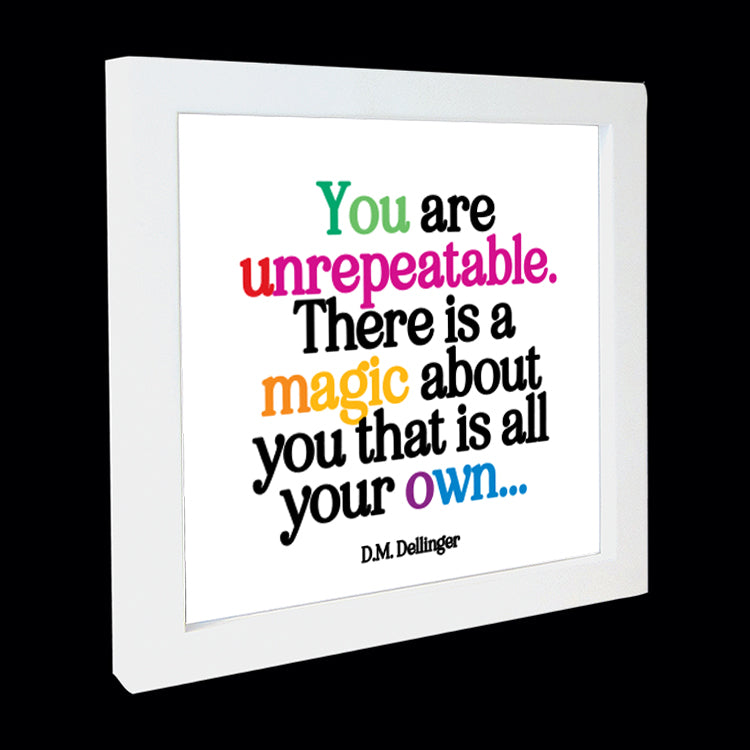 "you are unrepeatable" card
