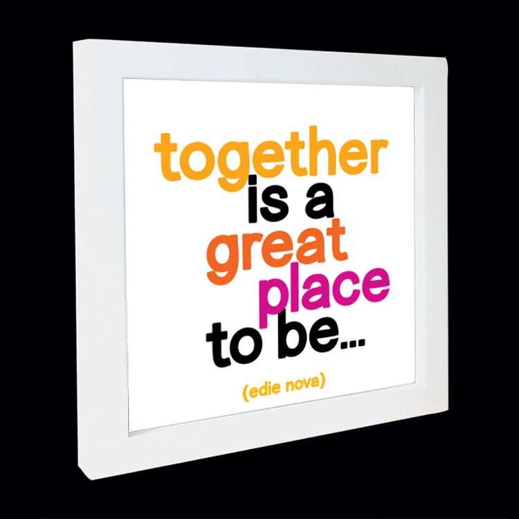 "together is a great place" card