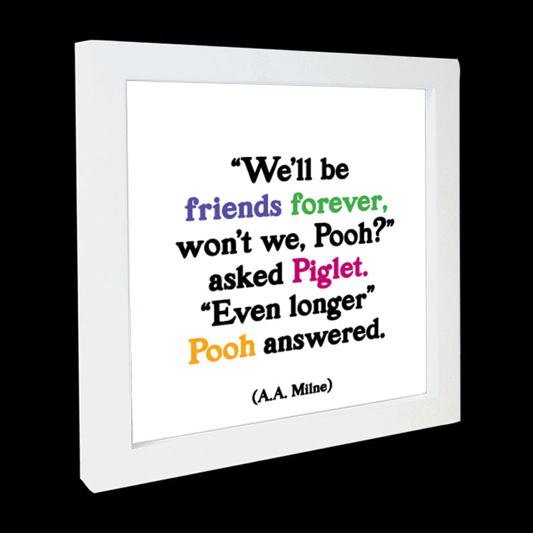 "friends forever pooh" card
