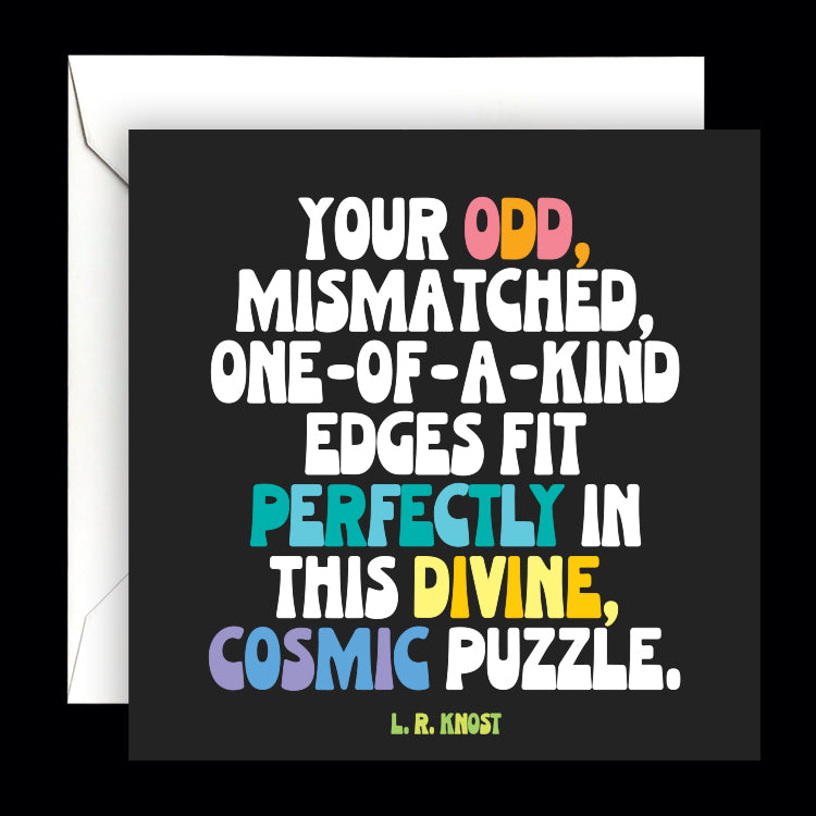 "divine cosmic puzzle" card