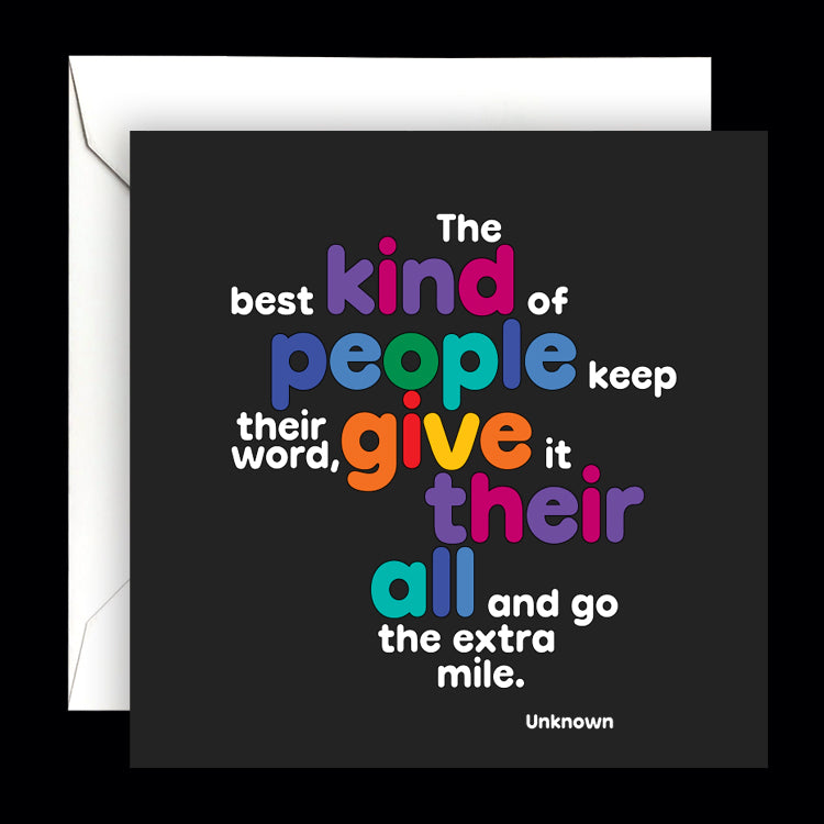 "the best kind of people" card