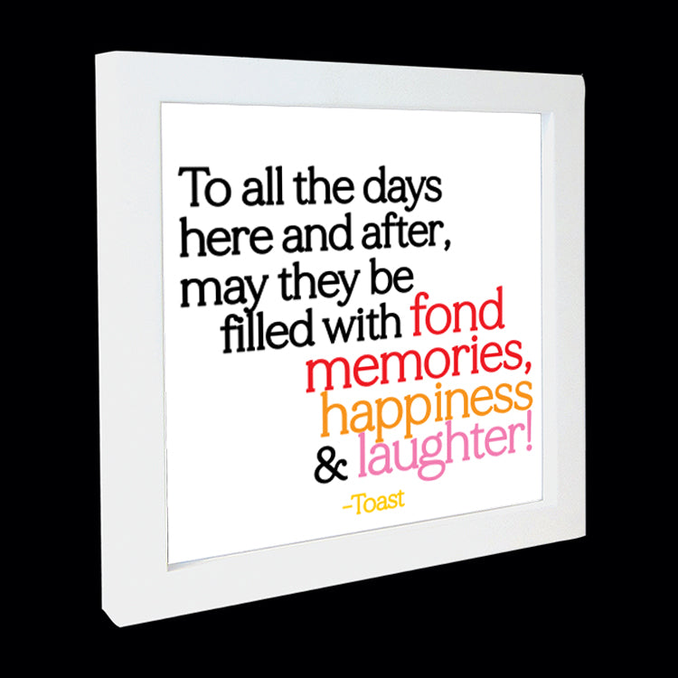 "to all the days" card
