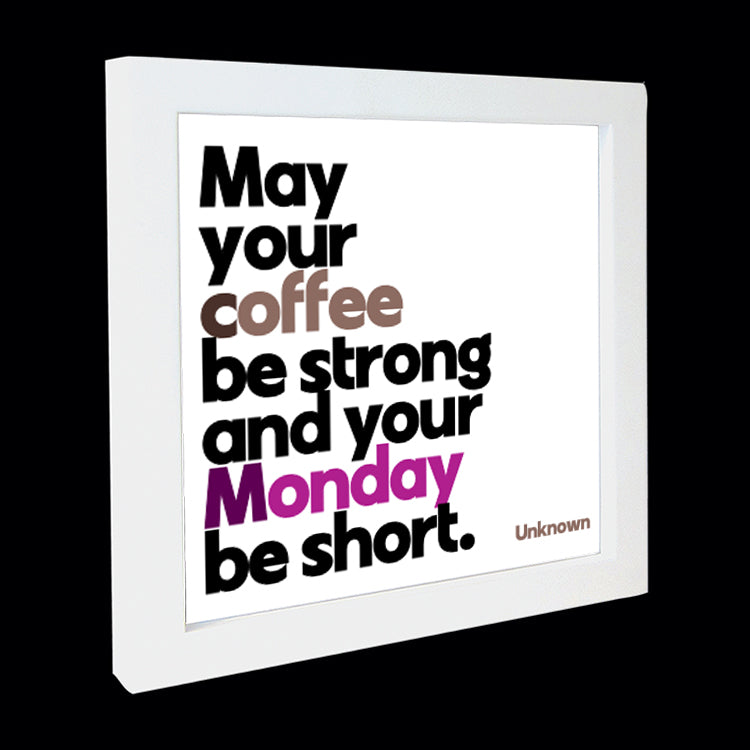 "may your coffee be strong" card