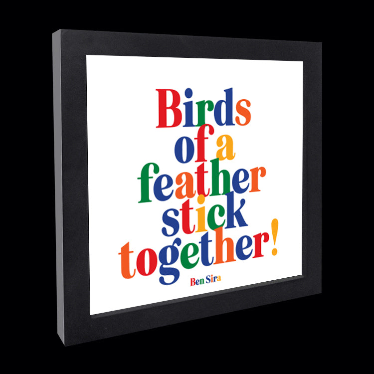 "birds of a feather" card