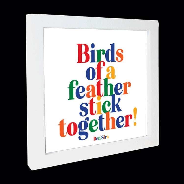 "birds of a feather" card