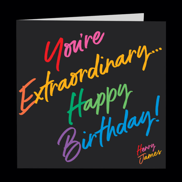 "you're extraordinary" card