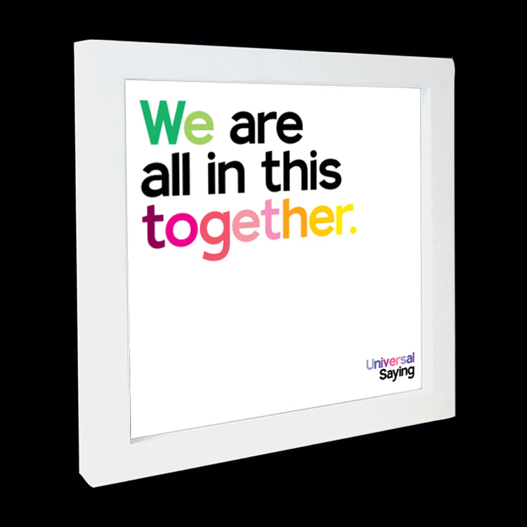"all in this together" card