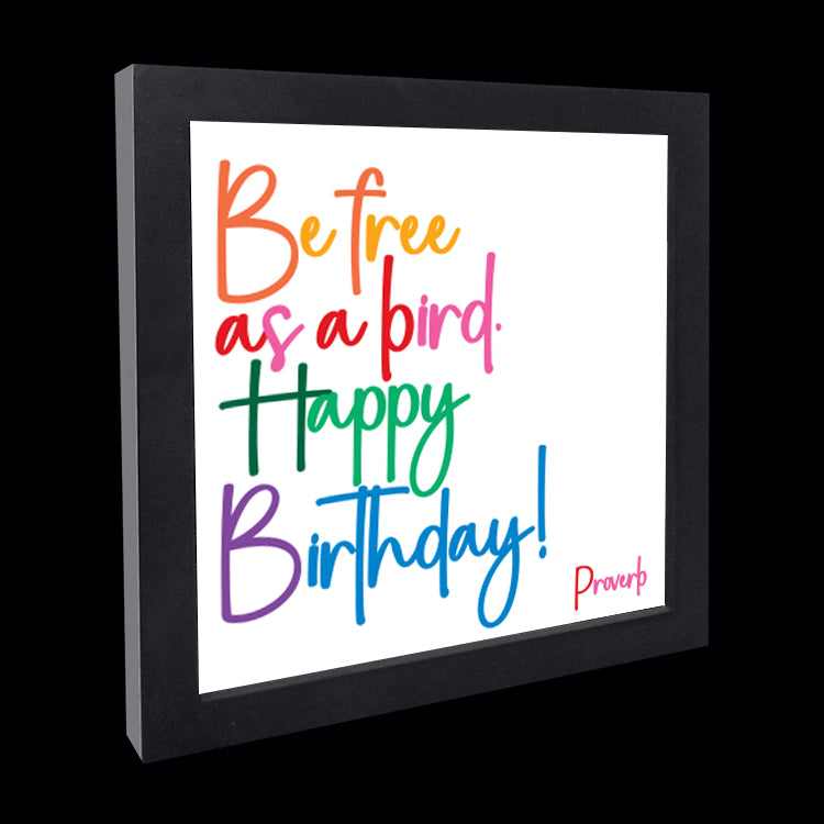 "be free as a bird" card