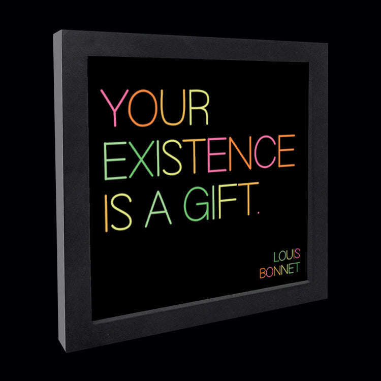 "your existence is a gift" card
