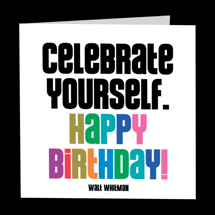 "celebrate yourself" card
