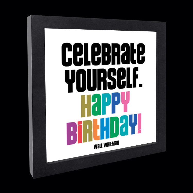 "celebrate yourself" card
