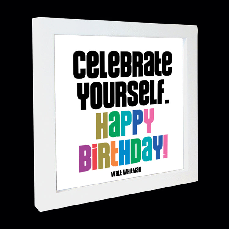 "celebrate yourself" card