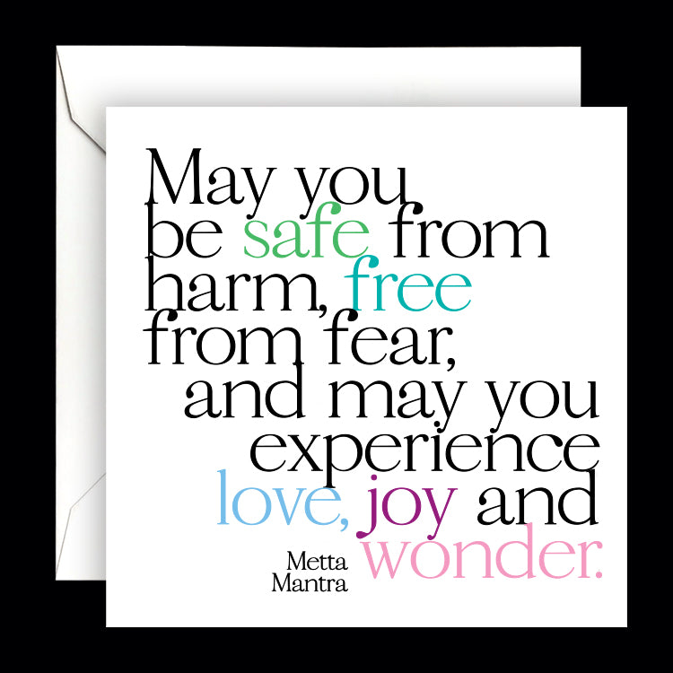 "may you be safe" card