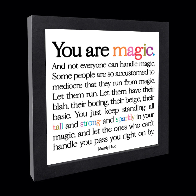 "you are magic" card