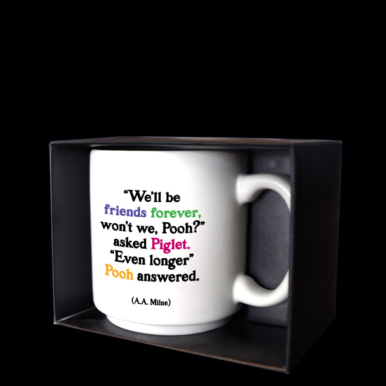 "friends forever pooh" mini mug
