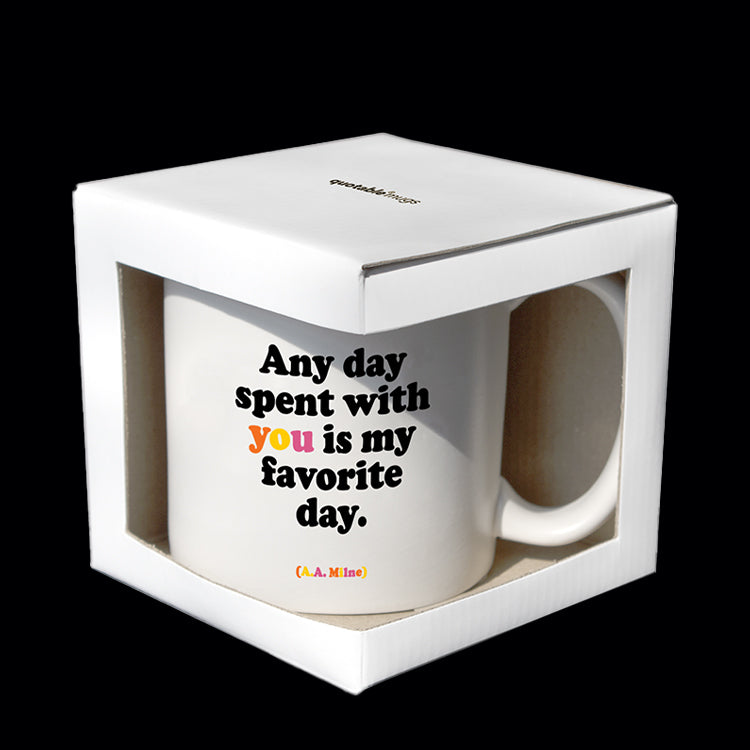"any day spent with you" mug