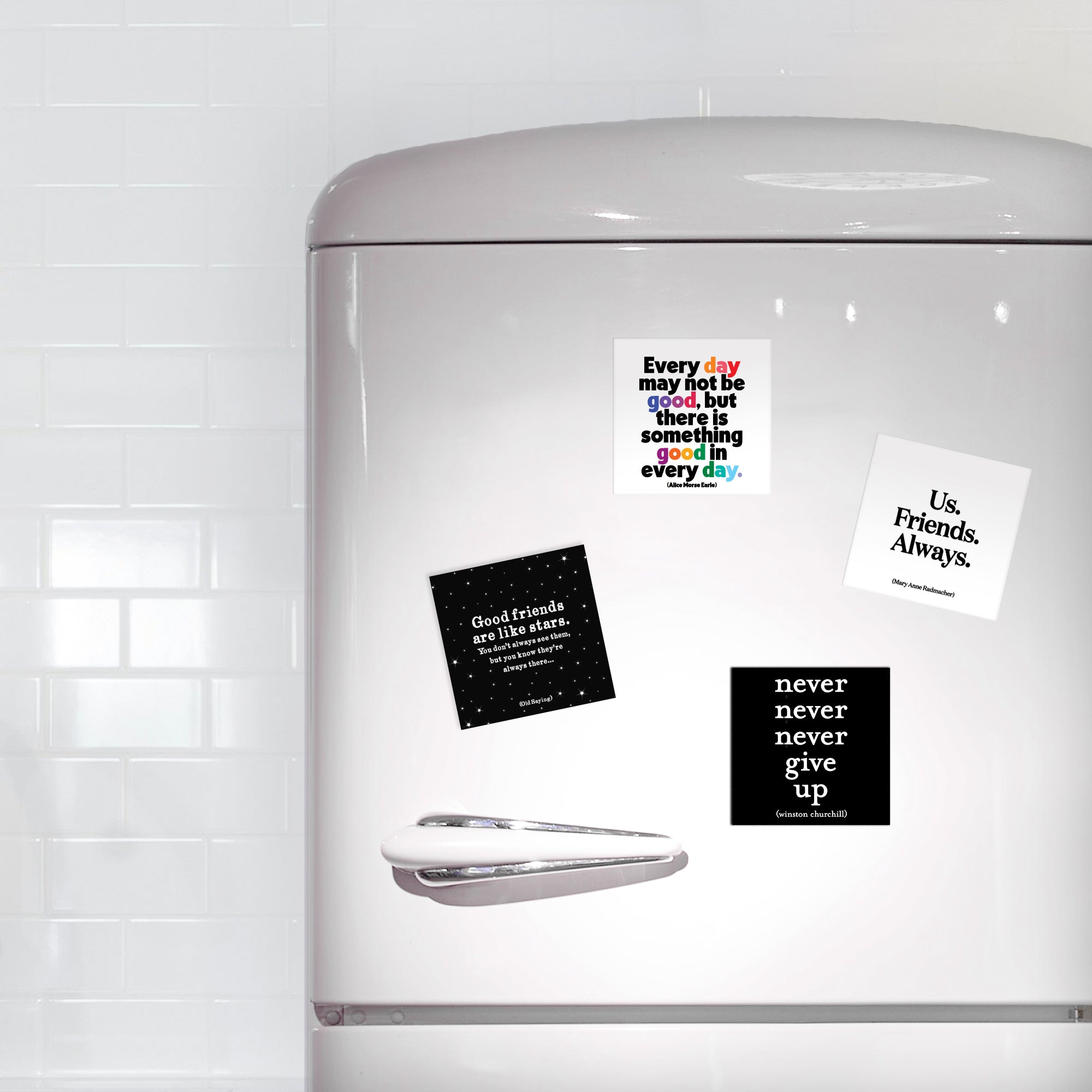 "never give up" magnet