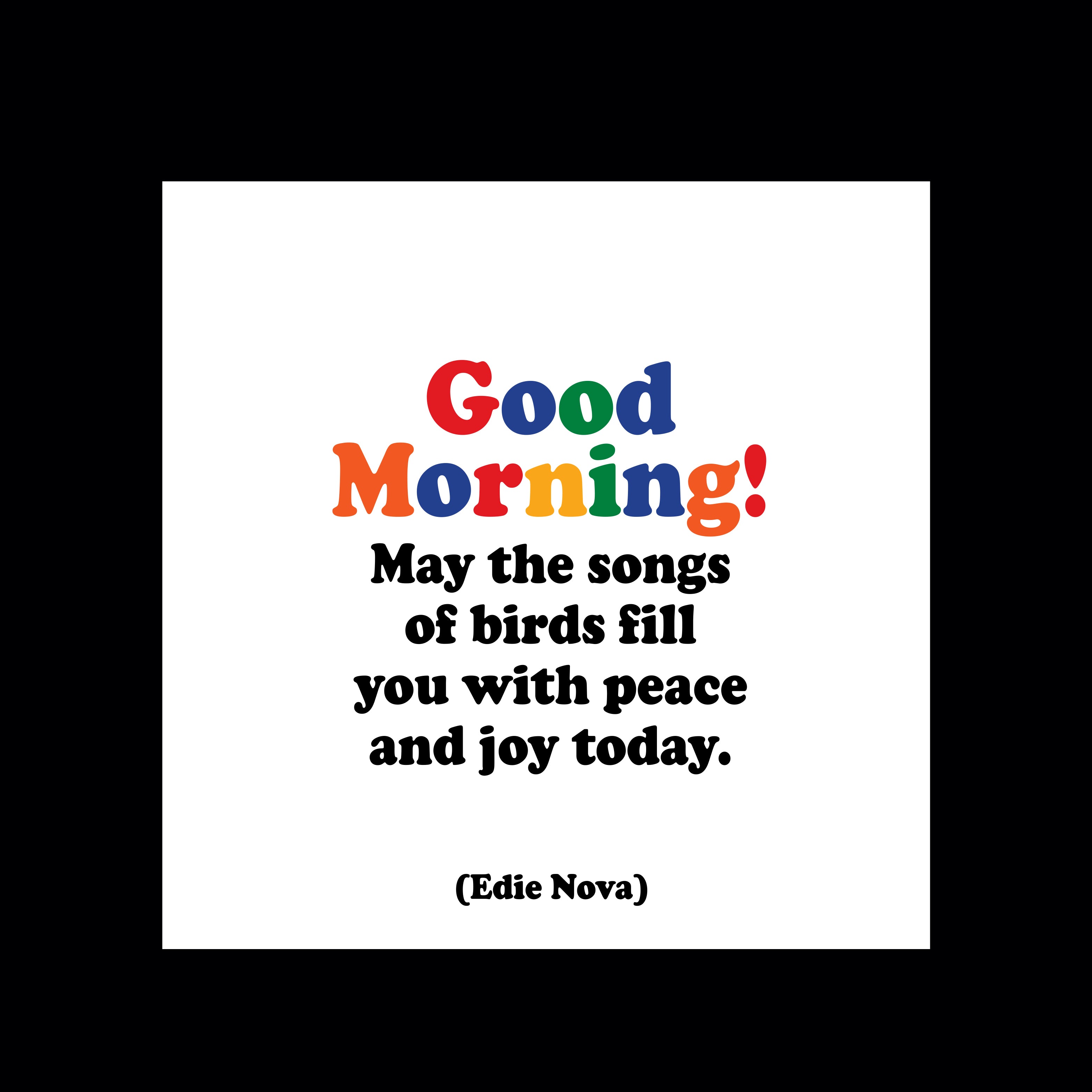 "may the songs of birds" magnet