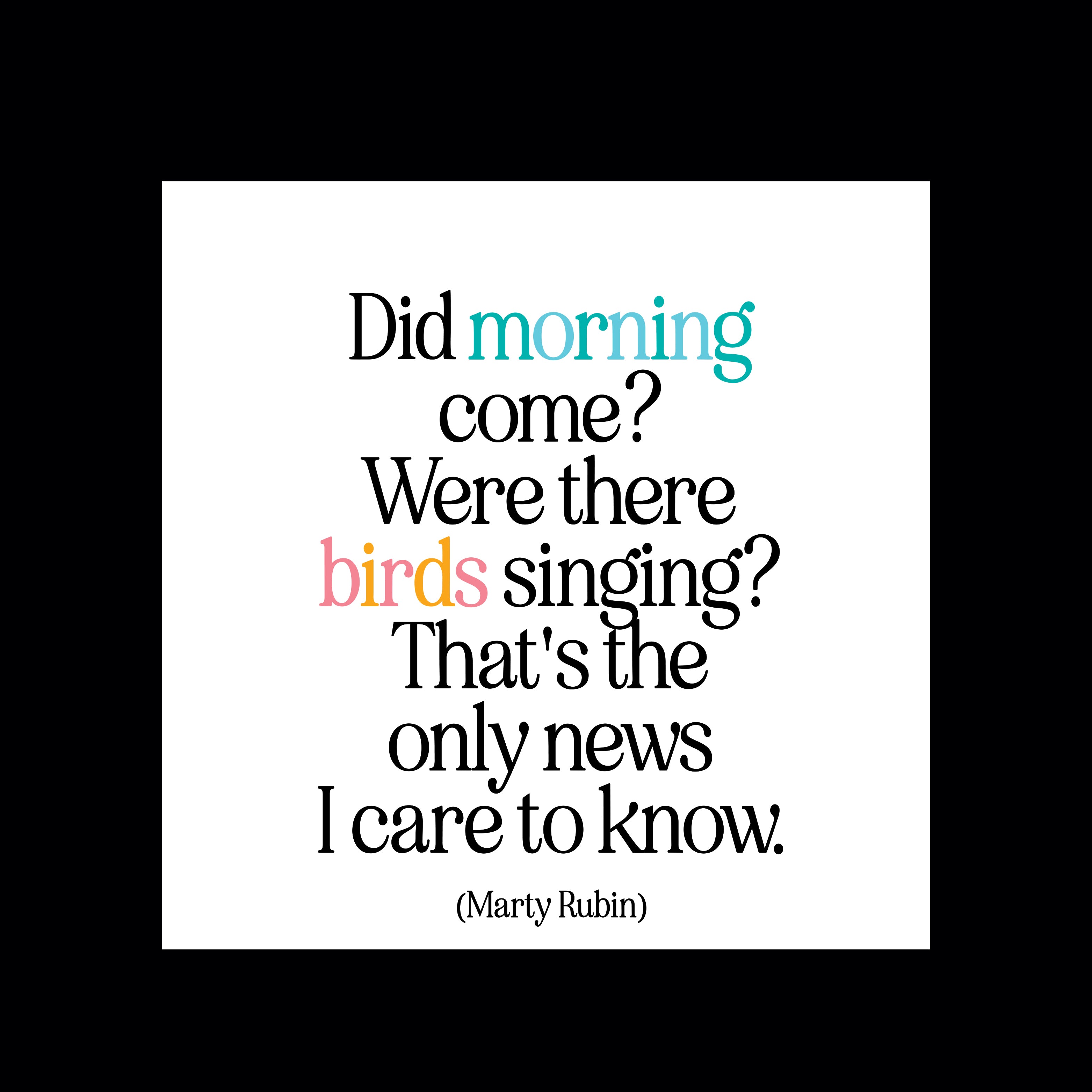 "did morning come?" magnet