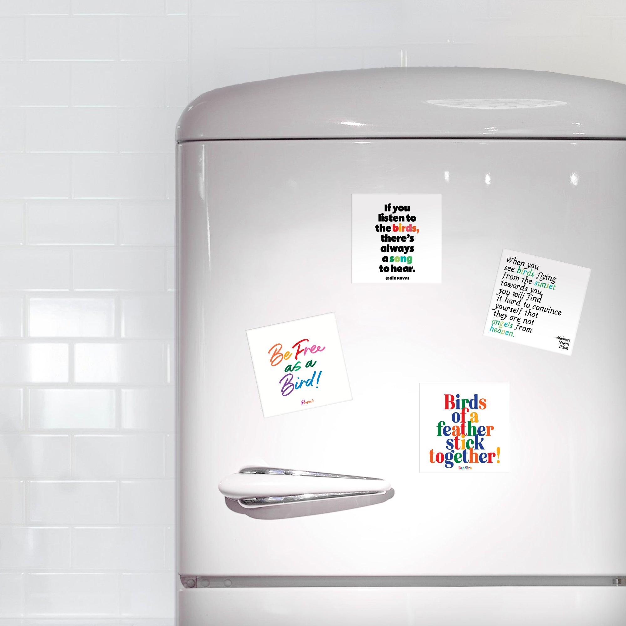 "be free as a bird!" magnet