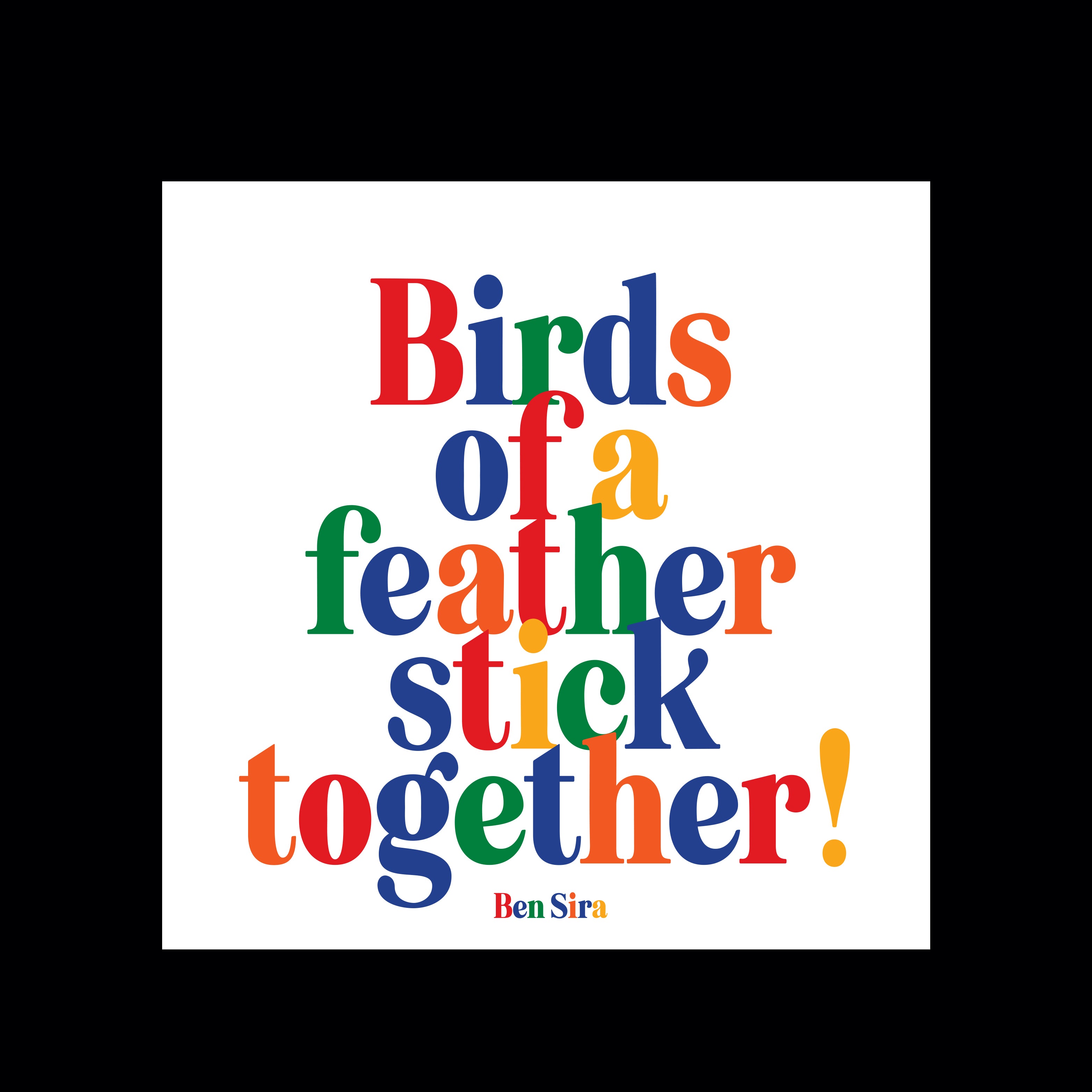 "birds of a feather" magnet