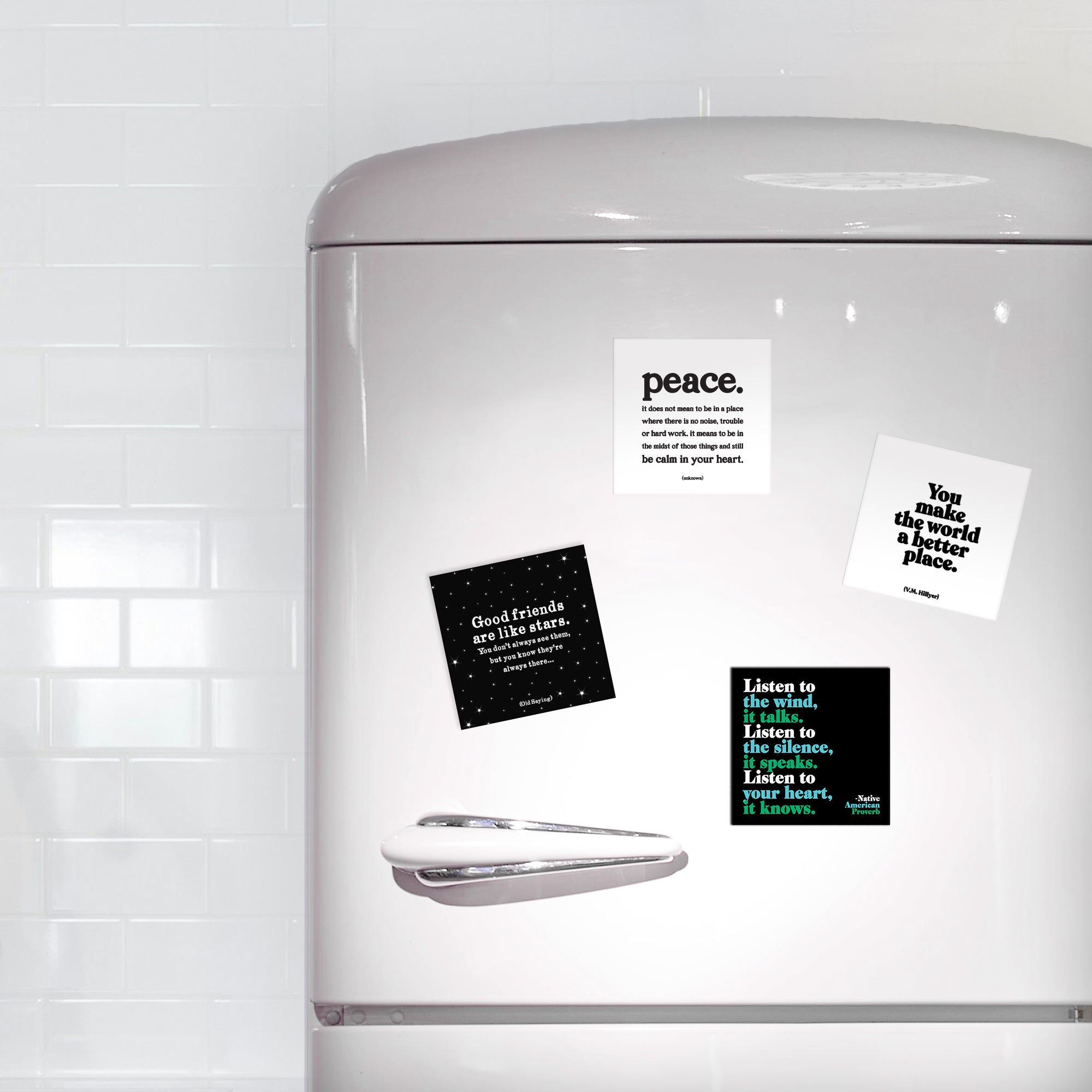 "listen to the wind" magnet