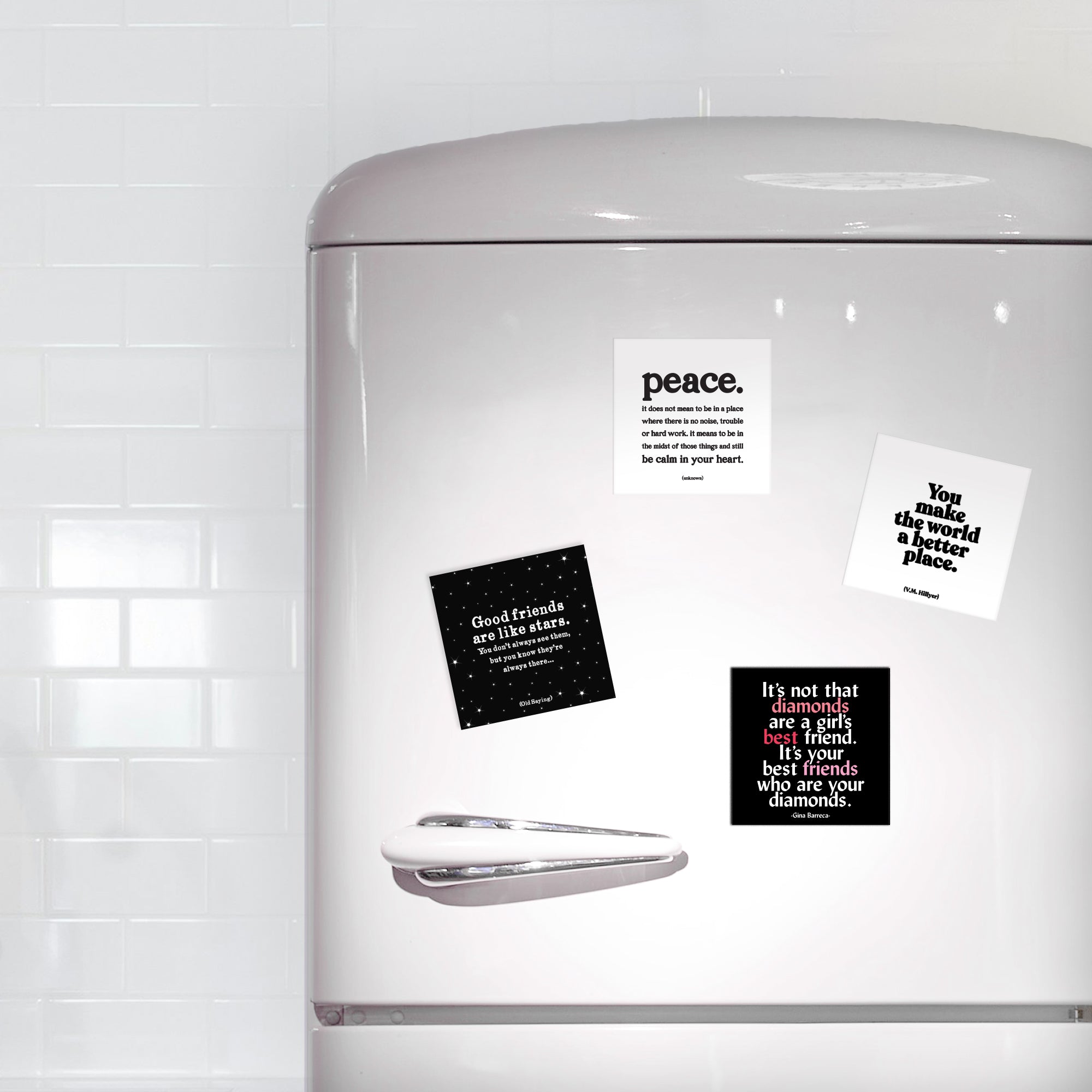 "best friends are diamonds" magnet