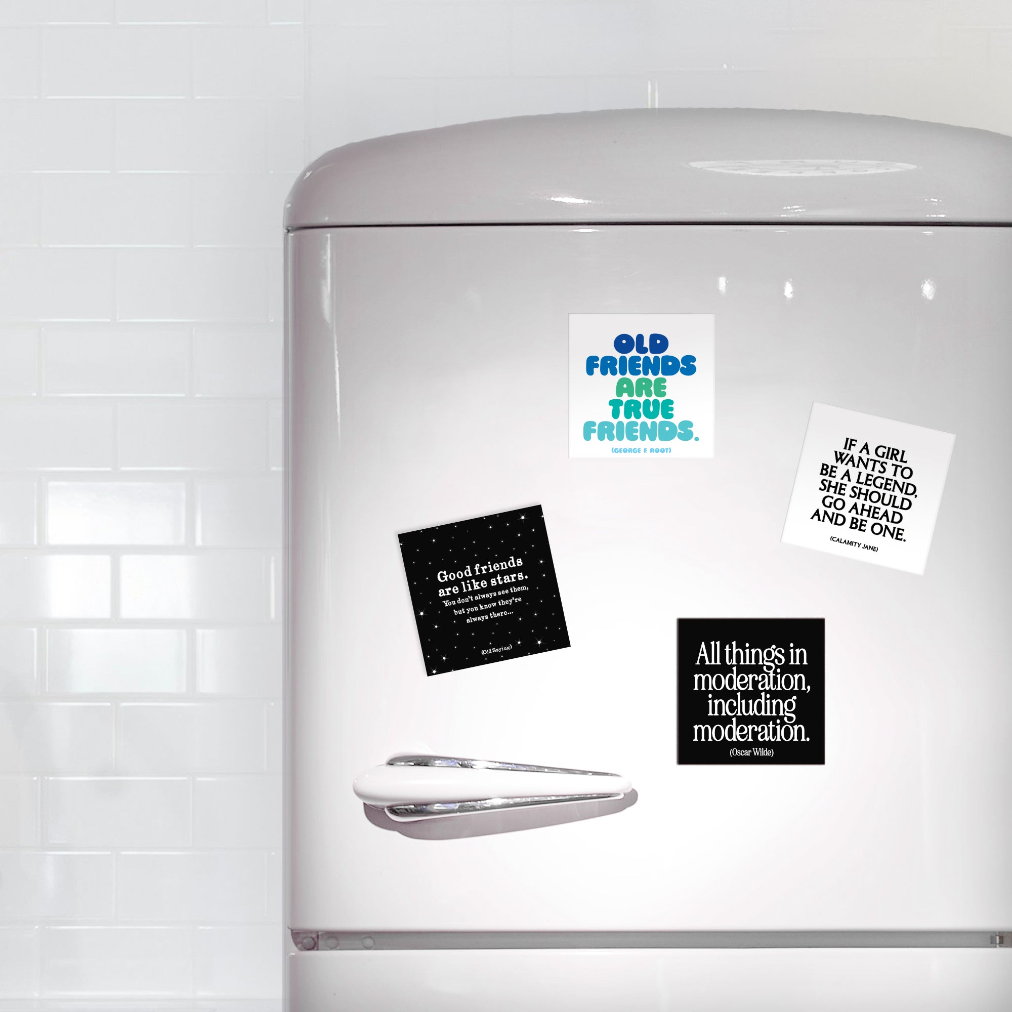 "old friends are true friends" magnet