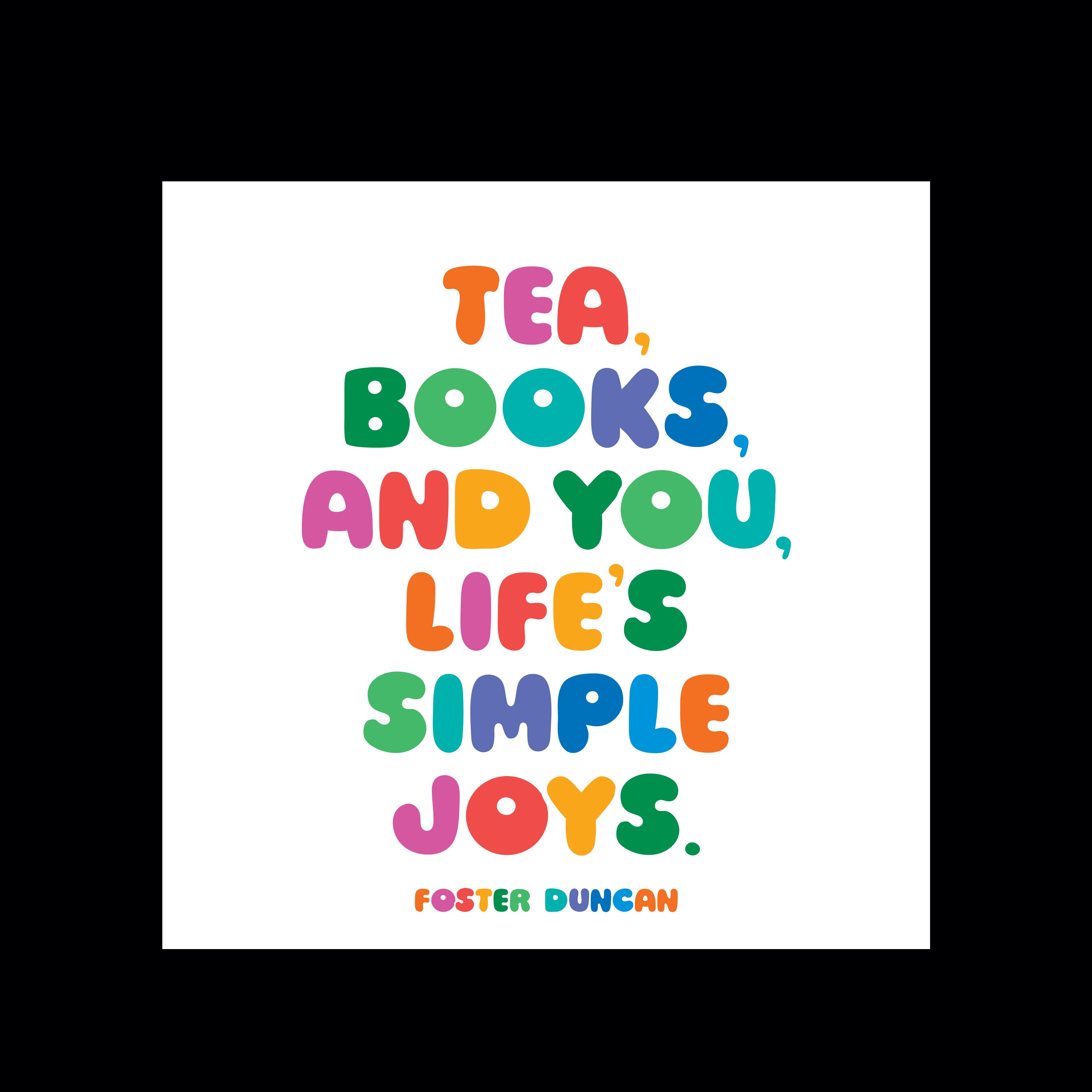 "tea, books, and you" magnet