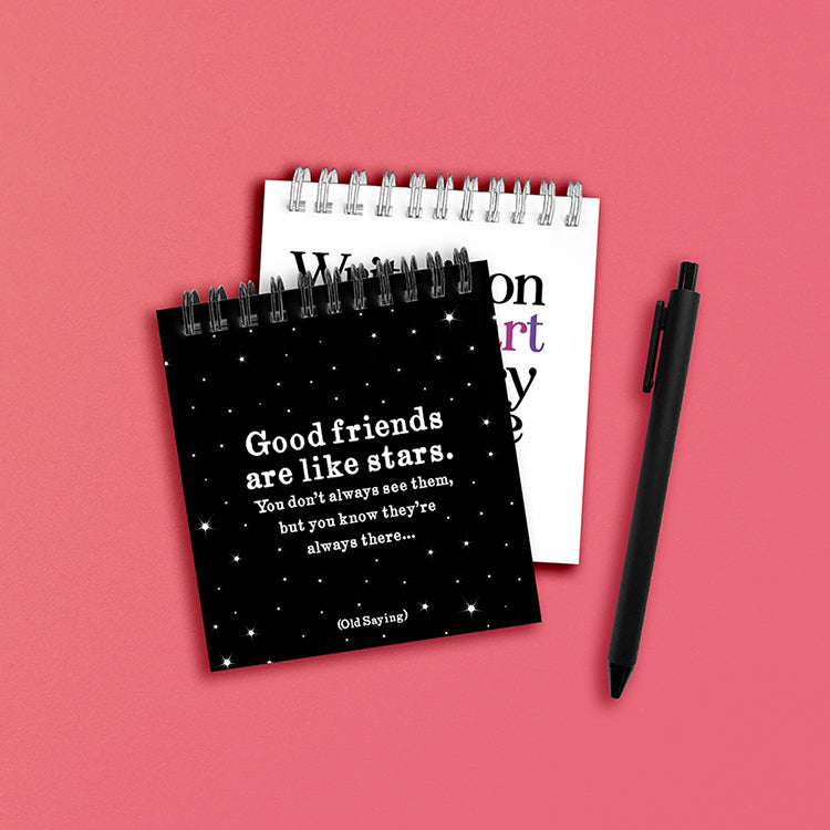 "good friends" spiral notepad