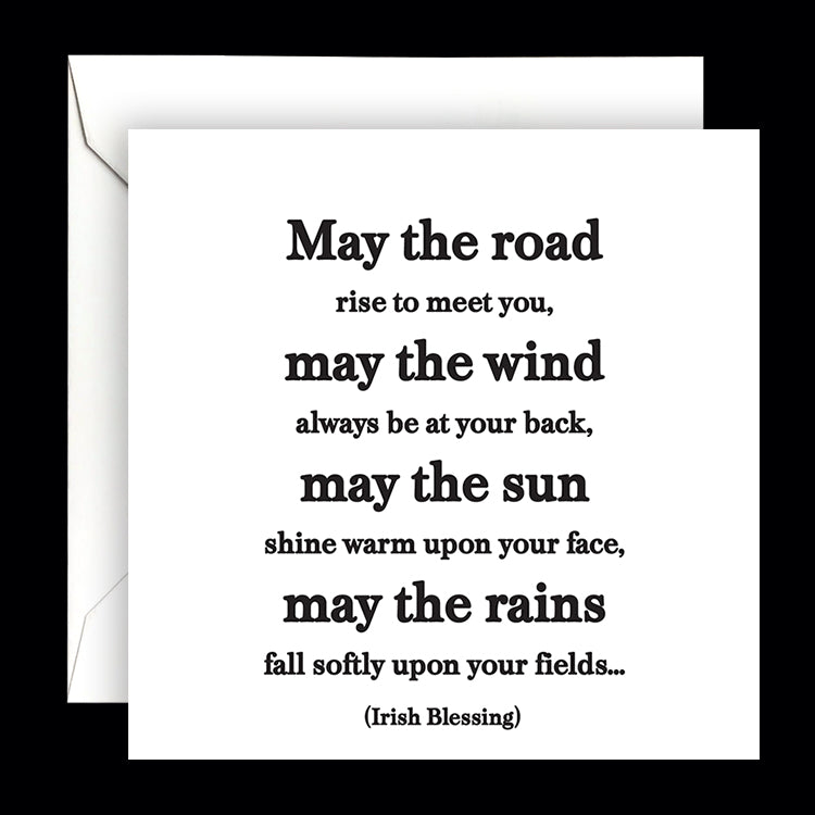 "may the road rise" card