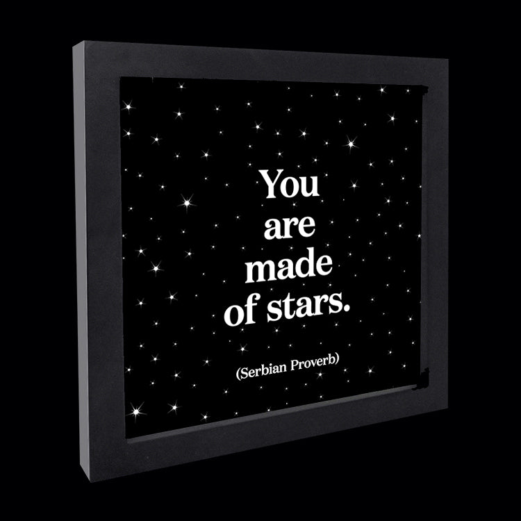 "you are made of stars" card