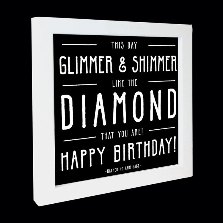 "glimmer & shimmer" card