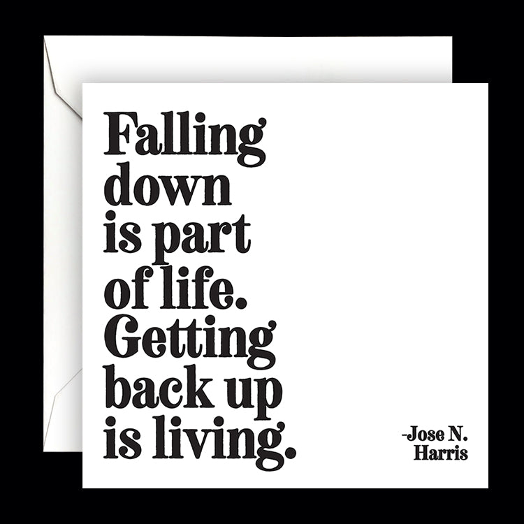 "falling down" card