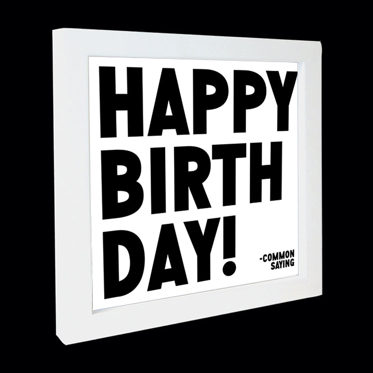 "happy birthday!" card