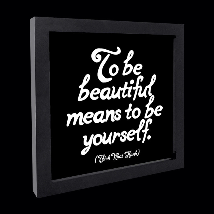 "to be beautiful" card