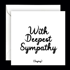 "with deepest sympathy" card