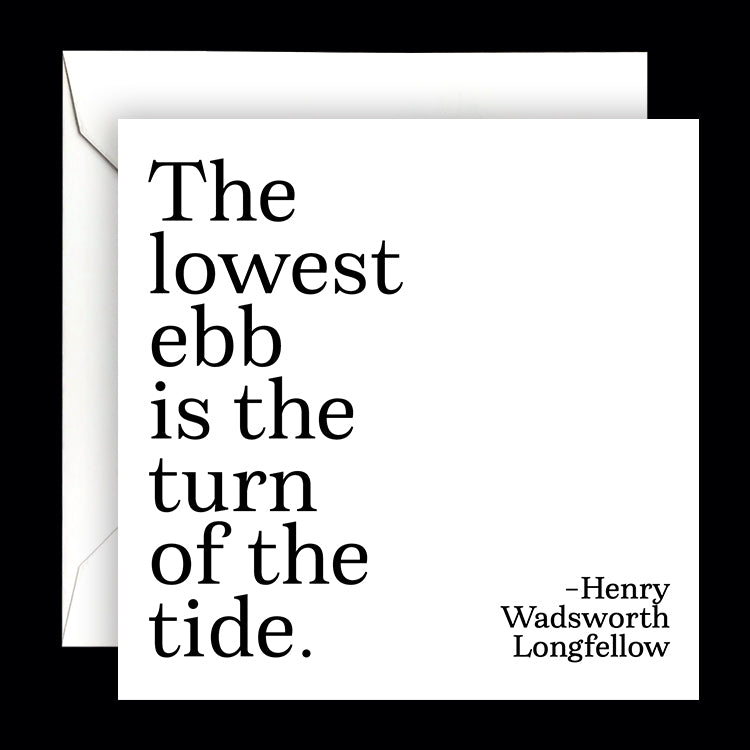 "the lowest ebb" card