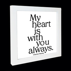 "my heart is with you always" card