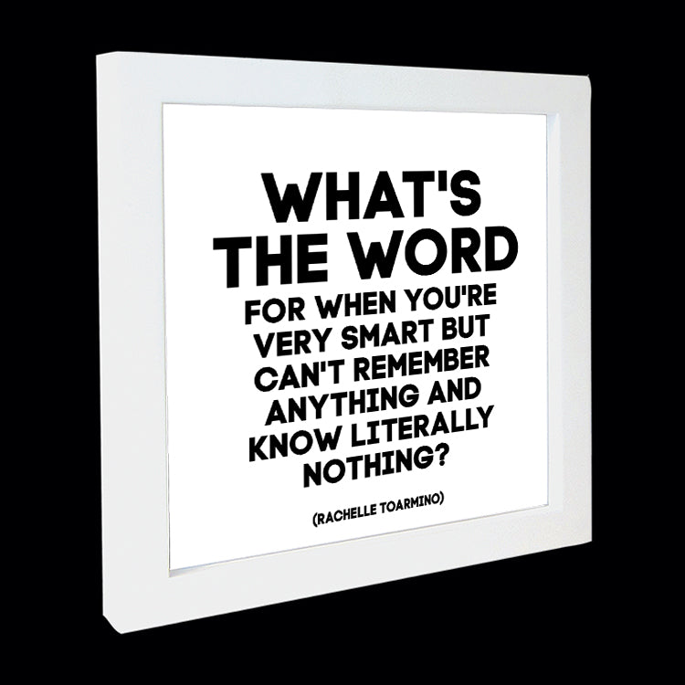 "what's the word" card