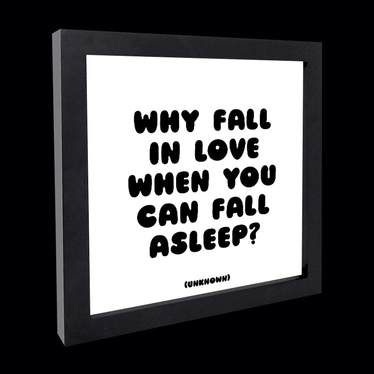 "why fall in love" card
