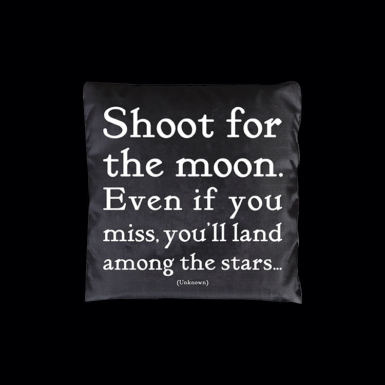 "shoot for the moon" reusable bag